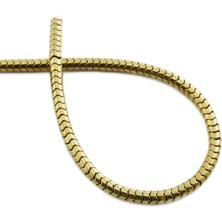 Uçar Doğal Taş Hematit Doğal Taş Parlak Gold Rondela Kesim 4x2mm Dizi [AA]