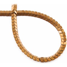 Uçar Doğal Taş Hematit Doğal Taş Parlak Kahverengi Çavuş Kesim 6X3MM Dizi