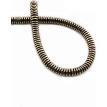 Uçar Doğal Taş Hematit Doğal Taş Parlak Antik Sarı Rondela Kesim 6X1MM Dizi