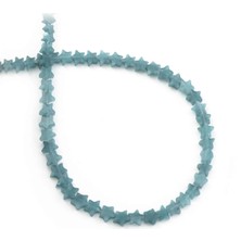 Uçar Doğal Taş Akuamarin Sıkma Doğal Taş Parlak Yıldız Kesim 6mm Dizi [B+]