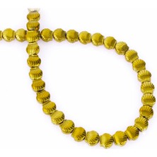 Uçar Doğal Taş Hematit Doğal Taş Parlak Gold Deniz Tarağı Kesim 5x3mm Dizi [AA]