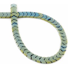 Uçar Doğal Taş Hematit Doğal Taş Parlak Yeşil 6x3mm Dizi