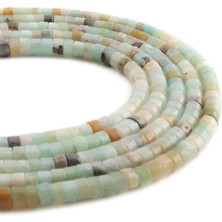 Uçar Doğal Taş Amazonit Doğal Taş Parlak Dore Kesim 4x2mm Dizi [AA]