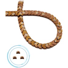 Uçar Doğal Taş Hematit Doğal Taş Parlak Kahverengi Çavuş Kesim 6x3mm Dizi [AA]