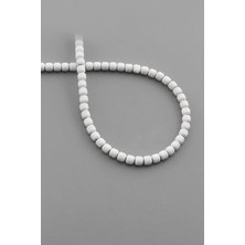 Uçar Doğal Taş Hematit Doğal Taş Mat Beyaz Silindir Kesim 4mm Dizi