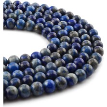 Uçar Doğal Taş Lapis Lazuli Doğal Taş Parlak Küre Kesim 6mm Dizi [Ab+]