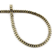 Uçar Doğal Taş Hematit Doğal Taş Parlak Antik Üçgen Prizma Kesim 4x3mm Dizi