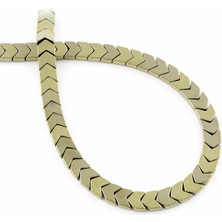 Uçar Doğal Taş Hematit Doğal Taş Parlak Antik Sarı Çavuş Kesim 6x3mm Dizi [AA]