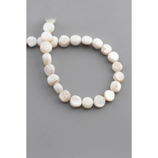 Uçar Doğal Taş Sedef Doğal Taş Parlak Kırık Beyaz Amorf Kesim 8mm Dizi [AB+]