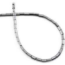 Uçar Doğal Taş Hematit Doğal Taş Parlak Füme Silindir Kesim 3x5mm Dizi [AA]