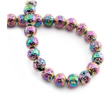 Uçar Doğal Taş Hematit Doğal Taş Parlak Gökkuşağı 8mm Dizi