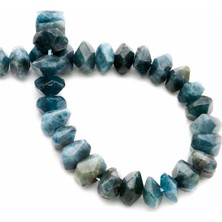 Uçar Doğal Taş Apatit Doğal Taş Parlak Rondela Kesim Dizi [AA]