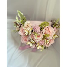 Zb Flowers Sevgiliye hediye Kutuda Gül doğum Günü Hediyesi sevgiliye Hediye kelebekli Çiçek konsept Hediye