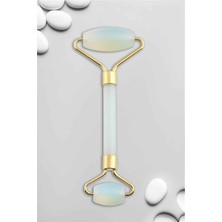 Opal Doğal Taş Gold Face Roller Çift Taraflı Orijinal Masaj Aleti