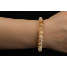 Kendin Gibi 1. Kalite Sitrin Taşı Doğal Taş Bileklik – 8 mm