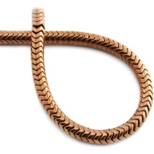 Uçar Doğal Taş Hematit Doğal Taş Parlak Kahverengi Rondela Kesim 6x2mm Dizi [AA]