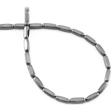 Uçar Doğal Taş Hematit Doğal Taş Parlak Füme Dikdörtgen Kesim 3X9MM Dizi