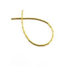 Uçar Doğal Taş Hematit Doğal Taş Parlak Gold 2x8mm Dizi