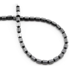 Uçar Doğal Taş Hematit Doğal Taş Parlak Füme Rondela Kesim 4X6MM Dizi