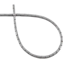 Uçar Doğal Taş Hematit Doğal Taş Mat Gri Silindir Kesim 3X5MM Dizi