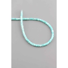 Uçar Doğal Taş Sedef Doğal Taş Açık Mavi 3x3mm Dizi