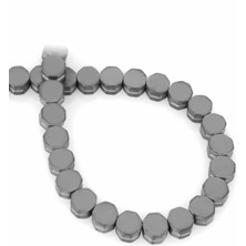 Uçar Doğal Taş Hematit Doğal Taş Mat Gri Kare Kesim 8x8mm Dizi