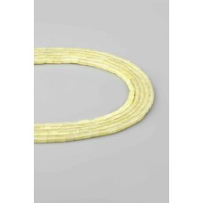 Uçar Doğal Taş Olivin Doğal Taş Parlak Sarı Dikdörtgen Kesim 2x4mm Dizi [AA]