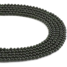 Uçar Doğal Taş Yıldız Taşı Doğal Taş Parlak Yeşil Küre Kesim 4mm Dizi [AA]