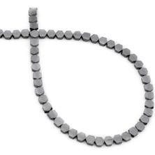 Uçar Doğal Taş Hematit Doğal Taş Parlak Füme Altıgen Kesim 3X3MM Dizi