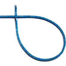 Uçar Doğal Taş Hematit Doğal Taş Parlak Mavi Dikdörtgen Kesim 2x4mm Dizi [AA]