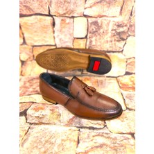 Rego 1305 Erkek Taba Püsküllü Klasik Babet Ayakkabı