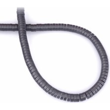 Uçar Doğal Taş Hematit Doğal Taş Mat Gri Daire Kesim 6x2mm Dizi [AA]