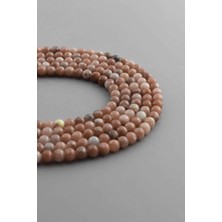 Uçar Doğal Taş Jasper Doğal Taş Parlak Küre Kesim 4mm Dizi