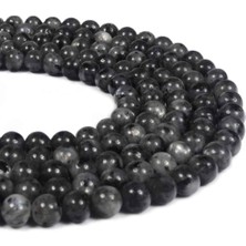 Uçar Doğal Taş Larvakit Doğal Taş Parlak Küre Kesim 4mm Dizi [B]