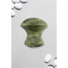 Yeşim Doğal Taş Mantar Gua Sha Masaj Aleti