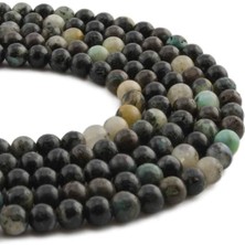 Uçar Doğal Taş Jasper Doğal Taş Parlak Küre Kesim 6mm Dizi [AA]
