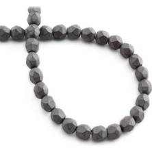 Uçar Doğal Taş Hematit Doğal Taş Mat Gri Hegzagonal Kesim 6mm Dizi [AA]