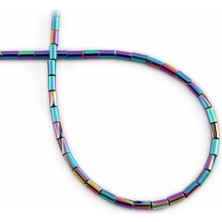 Uçar Doğal Taş Hematit Doğal Taş Parlak Gökkuşağı 2x4mm Dizi