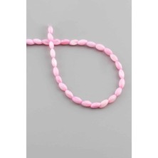 Uçar Doğal Taş Sedef Doğal Taş Pembe 4x8mm Dizi