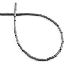 Uçar Doğal Taş Hematit Doğal Taş Mat Gri Silindir Kesim 2X8MM Dizi