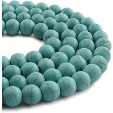 Uçar Doğal Taş Turkuaz Doğal Taş Küre Kesim 10MM Dizi