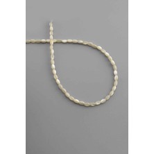 Uçar Doğal Taş Sedef Doğal Taş Parlak Kahverengi Arpa Kesim 3x5mm Dizi [AB+]