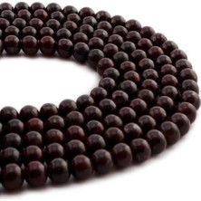 Uçar Doğal Taş Kan Taşı Doğal Parlak Küre Kesim 6mm Dizi