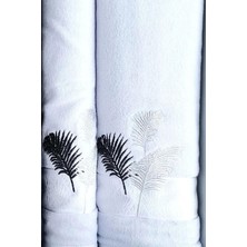 Özdilek Golden Palm Antrasit Gri Best Set Hamam Seti