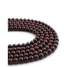 Uçar Doğal Taş Garnet Taşı Küre Kesim Parlak 6mm Doğal Taş Dizi [AA]