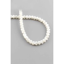 Uçar Doğal Taş Sedef Doğal Taş Parlak Beyaz 3x6mm Dizi [AA]