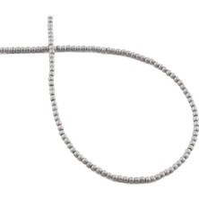 Uçar Doğal Taş Hematit Doğal Taş Mat Açık Gri Küre Kesim 2mm Dizi [AA]