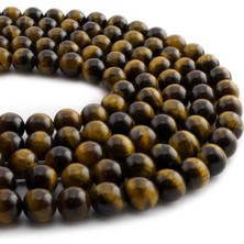 Uçar Doğal Taş Kaplangözü Doğal Taş Küre Kesim 10MM Dizi [ab+]
