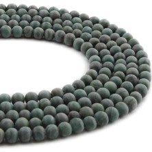 Uçar Doğal Taş Jasper Doğal Taş Mat Küre Kesim 4mm Dizi [AA]