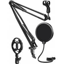 Lastvoice NB39HYP Set Stüdyo Mikrofon İçin Stand Shock Mount Filtre (35X35 CM)